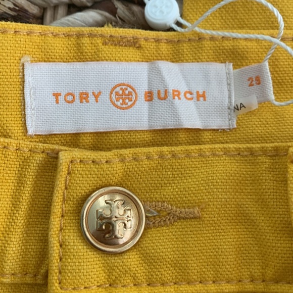 Tory Burch Gold Crest Bootcut Jean - Picture 11 of 15